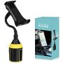 MIAODAM 360° Swivel Cup Holder Phone Mount Universal Adjustable Gooseneck Cup Holder Cradle Car Mount for Cell Phone iPhone 11//XR/XS/iPad/iPod Electronics Devices from 4.7 to 10.5