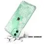 Cutebe Case for iPhone 11, Shockproof Series Hard PC+ TPU Bumper Protective Case for Apple iPhone 11 6.1 Inch Crystal Lace Design(White)
