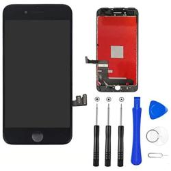 Magic Screen for iPhone 7 Plus Screen Replacement, LCD Display Touch Screen Digitizer Frame Assembly Set with 3D Touch and Repair Tools (Black)