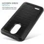 CasemartUSA Phone Case for [LG REBEL 4 LTE (L212VL, L211BL)], [Modern Series][Black] Shockproof Cover Impact Resistant Defender for Rebel 4 LTE (Tracfone, Simple Mobile, Straight Talk, Total Wireless)