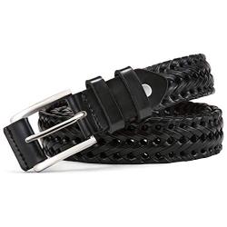 Mens Belts,Bulliant Leather Woven Braided Belts for Men Casual Jeans Golf,Anyfit,Gift Boxed