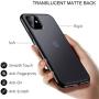 Meifigno Magic Series iPhone 11 Case, [Military Grade Drop Tested][Satiny Touch], Translucent Matte PC with Soft Edges, Shockproof and Protective Phone Case for iPhone 11 6.1", Black