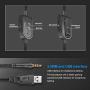 K8 Gaming Headset - Updated Headset Gaming For PS4 New Xbox One, Stereo Over-ear Headphones & Noise-canceling Microphone With Mic For PC Computer Mac Laptop Nintendo Switch Games Black Blue