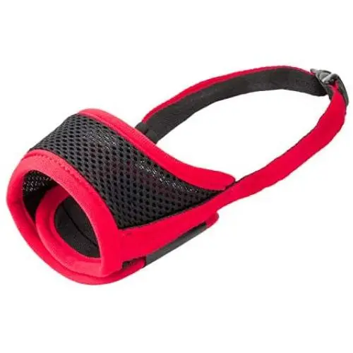 IREENUO Dog Muzzle to Prevent Biting Barking and Chewing with Adjustable Loop Breathable Mesh Soft Fabric IREENUO Dog Muzzle to Prevent Biting Barking and Chewing with Adjustable Loop Breathable Mesh Soft Fabric