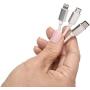 USBthere Cell Phone Charger Lock (1 Kit), Compatible with iPhone and Android, Keeps Cellular-Charging Cable and Cube Locked in Place
