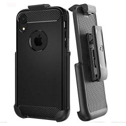 Encased Belt Clip Holster Fits Spigen Rugged Armor Case - Apple iPhone XR (case not Included)