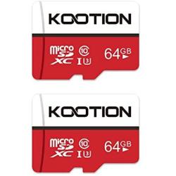 64GB Micro SD Card 2 Pack Ultra Micro SDXC Memory UHS-I Card Class 10 Micro SD Cards 64GB High Speed TF Card R Flash, C10, U3, 64 GB (2 Pack)