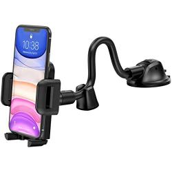 Mpow Car Phone Mount, Dashboard Windshield Car Phone Holder with Long Arm, Strong Sticky Gel Suction Cup, Anti-Shake Stabilizer Compatible iPhone 11 pro/11 pro max/XS/XR/X/8/7,Galaxy, Moto and More