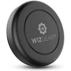 WizGear Universal Flat Stick On Dashboard Magnetic Car Mount Holder for Cell Phones and Mini Tablets with Fast Swift-Snap Technology - Extra Slim