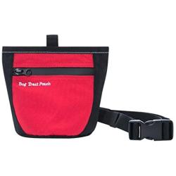 eBasics Dog Treat Pouch for Training Doggie Puppy Treat Snack Bags Reward Pouch Bait Bag Dog Treat Carrier Holder with Clip Waist Belt Magnetic Opening