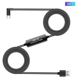 Oculus Quest Cable 16FT, USB 3.2 Gen1, USB C to A, High Speed Data Transfer with Relay Amplifier Chip, Compatible Oculus Quest Link Lightweight Charging Cable for Oculus Quest Play PCVR