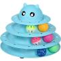 Upsky Cat Toy Roller Cat Toys 3 Level Towers Tracks Roller with Six Colorful Ball Interactive Kitten Fun Mental Physical Exercise Puzzle Toys …