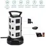 Power Strip Tower JACKYLED Surge Protector Electric Charging Station 3000W 13A 10 Outlets 4 USB Ports with 16AWG 6.5ft Heavy Duty Extension Cord for Home Office Power Strip Tower JACKYLED Surge Protector Electric Charging Station 3000W 13A 10 Outlets 4 USB Ports with 16AWG 6.5ft Heavy Duty Extension Cord for Home Office