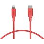 AmazonBasics USB-C to Lightning Cable, MFi Certified Apple Charger for iPhone 11 Pro/11 Pro Max - Red, 1-Foot