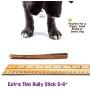 Nature Gnaws Extra Thin Bully Sticks for Dogs - Premium Natural Beef Bones - Long Lasting Dog Chew Treats for Small Dogs & Puppies - Rawhide Free - 6 Inch