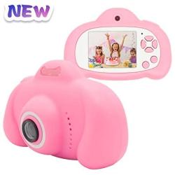 Kids Camera,MERLINAE Children Digital Rechargeable Video Toddler Educational Toys,Mini Child 2 inch Screen Support 1080P HD Recorder Toy,Great Gift for 3-12 Year Old Boys Girls Pink