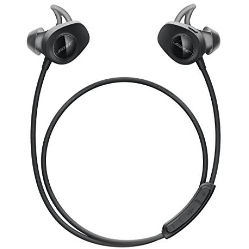 Bose SoundSport, Wireless Earbuds, (Sweatproof Bluetooth Headphones for Running and Sports), Black