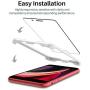 [4 Pack] L K Screen Protector for New iPhone SE (2020) / iPhone SE2 [4.7 inch] Tempered Glass Film [Alignment Frame] [Case Friendly] [NOT For iPhone 6/7/8]