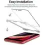 [4 Pack] L K Screen Protector for New iPhone SE (2020) / iPhone SE2 [4.7 inch] Tempered Glass Film [Alignment Frame] [Case Friendly] [NOT For iPhone 6/7/8]