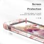 iPhone 8 Plus Case, iPhone 7 Plus Case, Hocase Heavy Duty Shockproof Protection Hard Plastic+Silicone Rubber Hybrid Protective Case for iPhone 7 Plus/iPhone 8 Plus - Rose Gold Line/Pink Marble