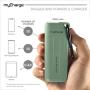 myCharge Adventure Portable Charger Waterproof Power Bank 3350mAh USB Rugged Outdoor External Battery Pack for Camping Accessories, Cell Phone (iPhone, Android for Samsung Galaxy) - Blue