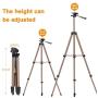 Phone Tripod with Wireless Remote, Eocean 50-inch Universal Tripod for Cellphone, Gopro and Camera with Universal Clip, Compatible with iPhone 11 Max Pro/Galaxy Note 9/S9/Google (Brown)