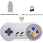 HonWally Wireless Game pad Compatible Super NES Classic Edition&NES Classic Edition,2.4GHz USB Game Controller Compatible PC,Mac,Raspberry PI and Mobile Phone (Colored Key 2 Packs)