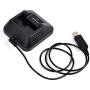 2-Way Radio Base Desk Charger with DC USB Charging Line for Baofeng UV-5R UV-5RA UV-5RB UV-5RC UV-5RD UV-5RE UV-5REplus TYT TH-F8 Walike Talkie