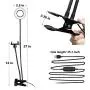 Live Bracket Fill Light,LNtech Selfie Ring Light and Cell Phone Holder Stand for Live Stream,Makeup,LED Camera Light Compatible iPhone Android Phone (Black) Live Bracket Fill Light,LNtech Selfie Ring Light and Cell Phone Holder Stand for Live Stream,Makeup,LED Camera Light Compatible iPhone Android Phone (Black)