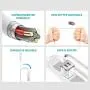 iPhone Charger, Overtime Apple MFi Certified 4ft Lightning USB Cable with Dual Port Wall & Car Charger Adapter for iPhone 11 Pro Max X Xs XR 8 7 6s 5 SE, iPad Pro Air Mini - White iPhone Charger, Overtime Apple MFi Certified 4ft Lightning USB Cable with Dual Port Wall & Car Charger Adapter for iPhone 11 Pro Max X Xs XR 8 7 6s 5 SE, iPad Pro Air Mini - White