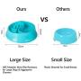 Slow Feeder Dog Bowl - Non Slip Puzzle Bowl Fun Feeder, Anti-Gulping Slow feeders pet Bowls - Interactive Bloat Stop Dog Bowls for Large Medium Dogs(Blue)