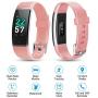 Letsfit Fitness Tracker, Activity Tracker Watch with Heart Rate Monitor, IP68 Waterproof Smart Watch with Step Counter, Calorie Counter, Call & SMS Pedometer Watch for Women Men