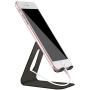Cell Phone Stand for Desk, YOSHINE Cell Phone Holder Solid Phone Dock Cradle Compatible for iPhone 12 11 XR XS Max 8 X 7 6 6s Plus 5 4 SE Charging, Accessories Desk, All Android Smartphones - Black