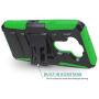 CasemartUSA Phone Case for [LG Aristo 5], [Refined Series][Green] Shockproof Protective Cover with Built-in Kickstand & Swivel Belt Clip Holster for LG Aristo 5 (T-Mobile, Metro, Sprint)