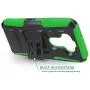 CasemartUSA Phone Case for [LG Aristo 5], [Refined Series][Green] Shockproof Protective Cover with Built-in Kickstand & Swivel Belt Clip Holster for LG Aristo 5 (T-Mobile, Metro, Sprint)