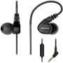 ROVKING Over Ear in Ear Noise Isolating Sweatproof Sport Headphones Earbuds Earphones with Mic Earhook Wired Stereo Workout Earpods for Running Jogging Gym Compatible with iPhone iPod Samsung Black