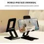 Cell Phone Stand,Tablet Stand,Foldable and Adjustable Metal Mobile Phone Bracket,Cradle Dock for Desk, Home, Office, Travel Cell Phone Stand,Tablet Stand,Foldable and Adjustable Metal Mobile Phone Bracket,Cradle Dock for Desk, Home, Office, Travel