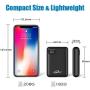 Portable Phone Charger 10000mAh Quick Charge 2.4 A Power Bank External Battery Packs Dual Ports with LCD Display Powerpack Compatible for iPhone Huawei iPad Samsung Galaxy Nintendo Switch (Black)