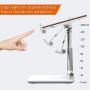 Adjustable Phone Stand Holder, ZHIKE Foldable Tablet Stand Mobile Phone Mount for Desk Compatible with Samsung Galaxy ipad Mini iPhone 11 Series X Xs max All Smartphones Smartphone, Kindle (White)