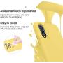 Vinve Samsung Galaxy A50 Case with Tempered Glass Screen Protector [2 Pack], Liquid Silicone Slim Fit Drop Protection Case for Galaxy A50 (Yellow)