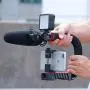 U Grip Pro Camera Stabilizer Handle Grip w 3 Shoe Mounts, Universal Video Action Stabilizing Handle Grip Compatible w Canon Nikon Sony DSLR Camera GoPro 8 7 6 5 iPhone 11 Pro Max Samsung OnePlus 7