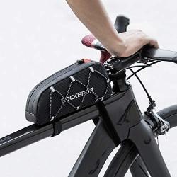 ROCKBROS Top Tube Bike Bag Bicycle Front Frame Bag Top Tube Bag Compatible with iPhone 11 Pro Max/XR/XS Max 7/8 Plus