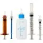 Pet Feeding Bottle Can Squeeze Liquid Feeding Kit and Replacement Mini Nipples for Kitten Puppy Small Animals Feeding Tool