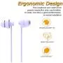 MAXROCK (TM) Total Soft Silicon Headphones with Mic Sleep Travel Choice for Cellphones Tablets and 3.5mm Jack ( Violet) MAXROCK (TM) Total Soft Silicon Headphones with Mic Sleep Travel Choice for Cellphones Tablets and 3.5mm Jack ( Violet)
