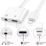 for iPhone Headphones Adapter, Lighting to 3.5mm Headphone Jack Adapter Dual Ports Dongle Charge Jack AUX Audio 3.5mm for iPhone 11/11 Pro/X/XS/XR/8/7, Support All iOS System for iPhone Headphones Adapter, Lighting to 3.5mm Headphone Jack Adapter Dual Ports Dongle Charge Jack AUX Audio 3.5mm for iPhone 11/11 Pro/X/XS/XR/8/7, Support All iOS System
