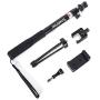 Smatree Telescoping Selfie Stick with Tripod Stand Compatible for DJI Osmo Pocket/GoPro Hero 8/7/6/5/SJCAM/AKASO/Xiaomi Yi and Cell Phone