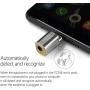 DD ddHiFi TC35B USB Type-C USB-C to 3.5mm Headphone Jack Adapter, USB CODEC ALC5686, For Android Mobile Phone Huawei Xiaomi Oppo Vivo Samsung iPad Pro, Supporting PCM 384kHz/32bit, 316 Stainless Steel