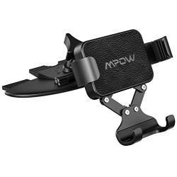 Mpow Car Phone Mount, Gravity Car Mount, Auto Lock and Auto Release CD Slot Phone Holder, One-Handed Operation Car Phone Holder Compatible with iPhone 11 11 Pro Xs Max XR Galaxy S10 S10+ S10e S9 More