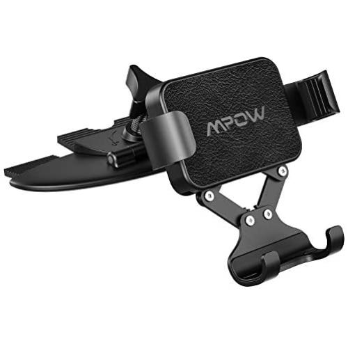 Mpow Car Phone Mount, Gravity Car Mount, Auto Lock and Auto Release CD Slot Phone Holder, One-Handed Operation Car Phone Holder Compatible with iPhone 11 11 Pro Xs Max XR Galaxy S10 S10+ S10e S9 More