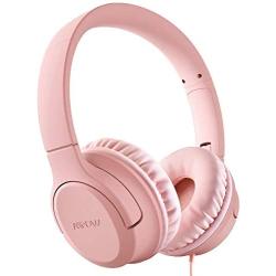 Kids Headphones, Mpow CHE2 Wired Headphones for Kids Teens, Children Headphones with Volume Limit, Foldable Adjustable On-Ear Headphones for School, Travel, Compatible with Cellphones, Tablets, PC